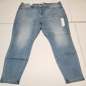 NEW Women's Levi's Denizen Mid-Rise Skinny Blue Stretch Jeans size 22 I W36